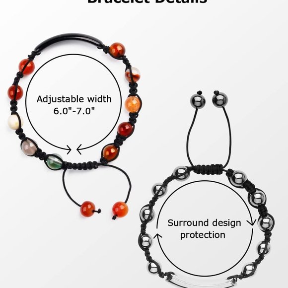 Onyx Beaded Bracelet 6Onyx Beaded Bracelet 6Onyx Beaded Bracelet 6Onyx Beaded B - Picture 4 of 8